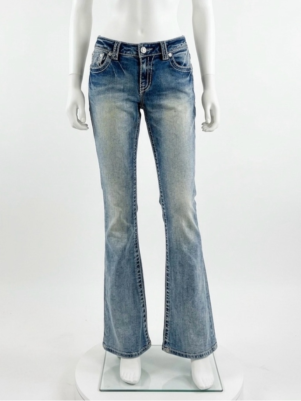 Miss Me Women's Flare Jeans - Medium Blue Wash